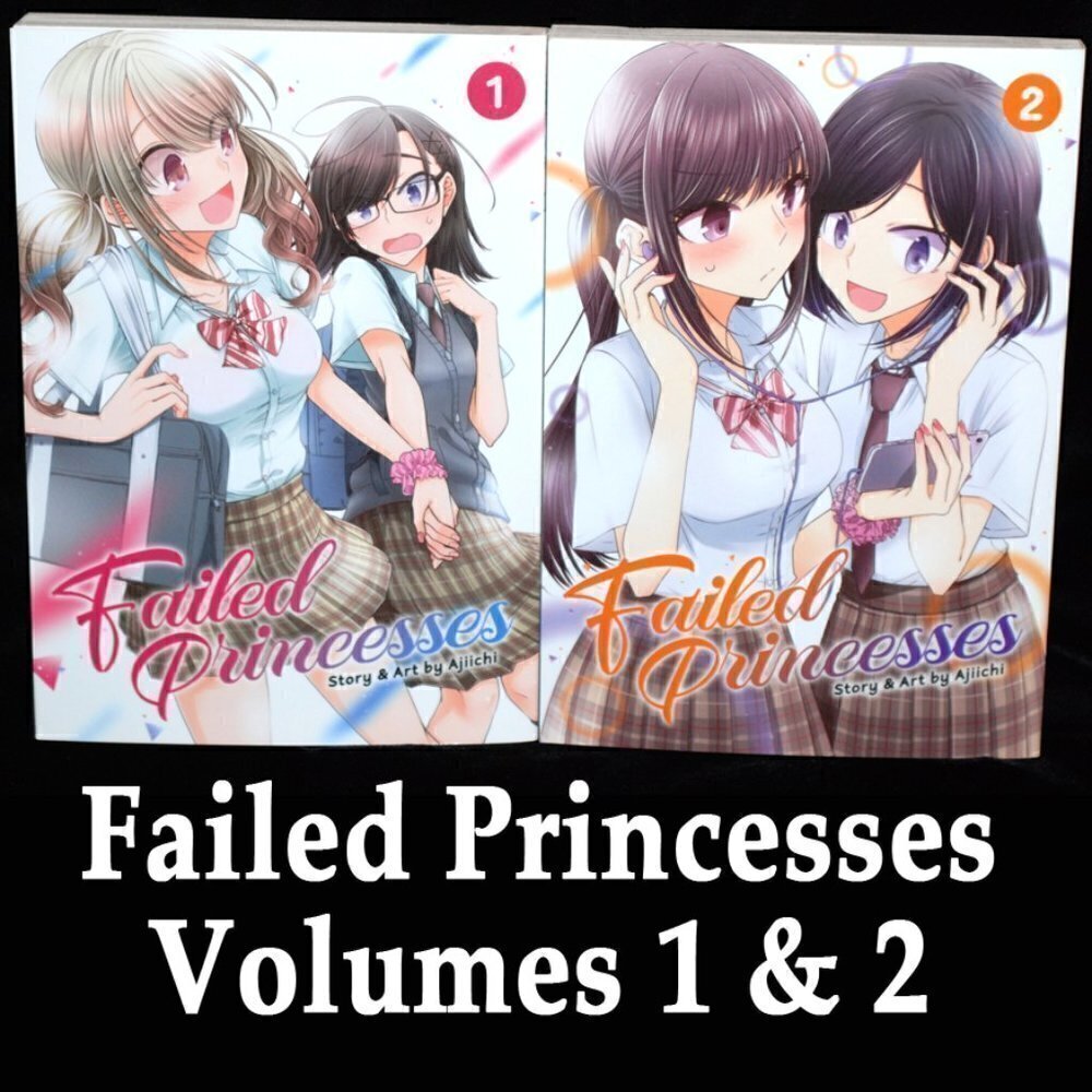 Failed Princesses Vol 1 & 2 Manga Graphic Novel Romance Yuri English